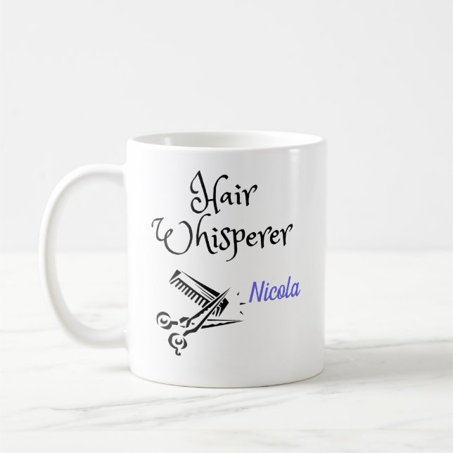 Hair Whisperer Stylist Café Mug (Gauche)