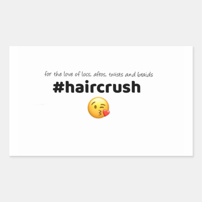 #haircrush Sticker 1 (Vorderseite)