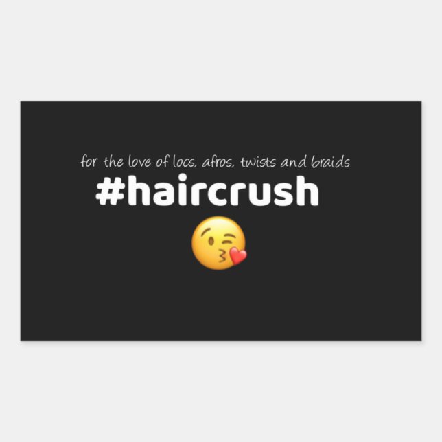 #haircrush Sticker 2 (Vorderseite)