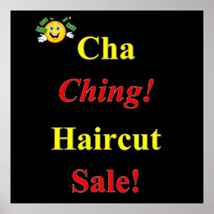 Haircut Sale Poster Matte
