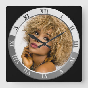 Hairdresser Quadratische Wanduhr