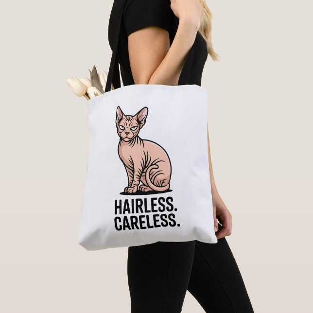 Hairless Careless Sphynx Cat Attitude Art Tasche (Von Nahem)