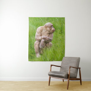 Hairless Chimpanze Wandteppich