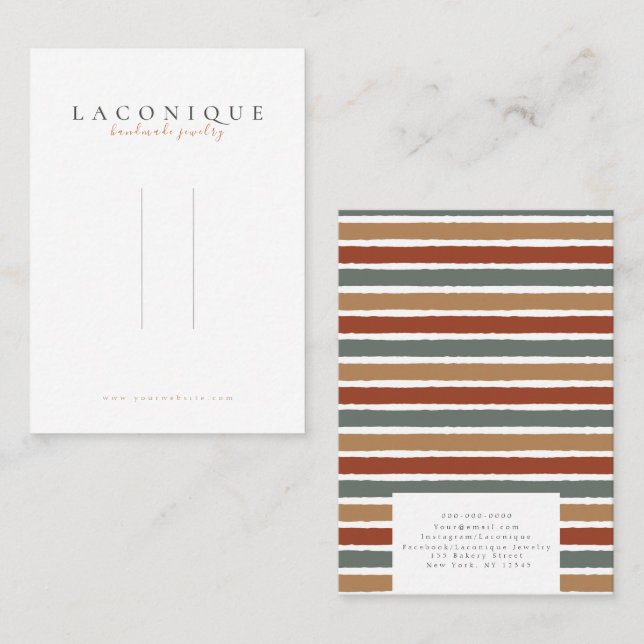 Hairpin Display | ABSTRAKT | Modern Visitenkarte (Vorne/Hinten)