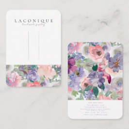 Hairpin Display | Floral | Wasserfarbe  | Lila BuU Visitenkarte