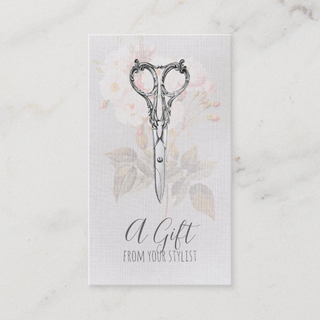 Hairstyist Hair Stymachist Gift Certificate Xmas Rabattkarte (Vorderseite)