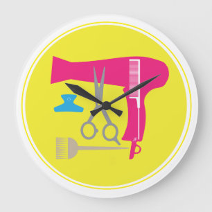 Hairstyles tools große wanduhr