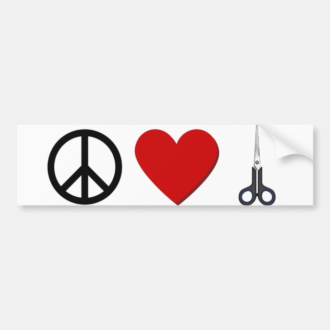 Hairstylist-Autoaufkleber Autoaufkleber (Vorne)