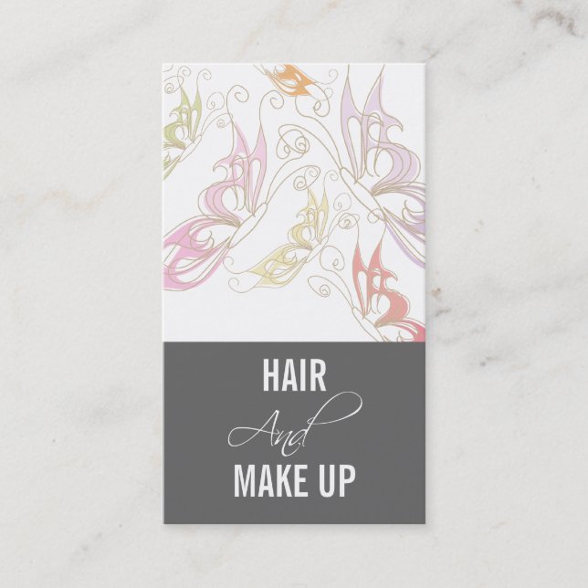 Hairstylist-Maskenbildner-Visitenkarten Visitenkarte (Vorderseite)