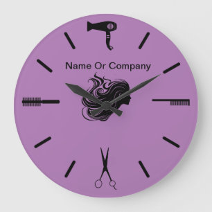 Hairstylist-Salon-Thema Große Wanduhr