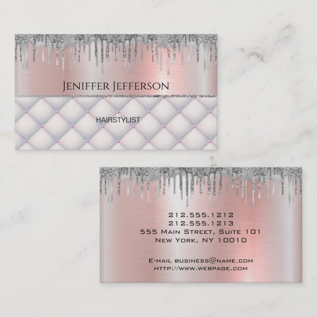HAIRSTYLIST-Salon-Visitenkarte Terminkarte (Vorne/Hinten)
