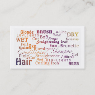 HairStylist-/Salon-Visitenkarten Visitenkarte