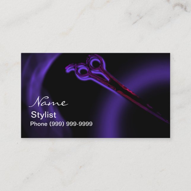 Hairstylist-Visitenkarte Visitenkarte (Vorderseite)