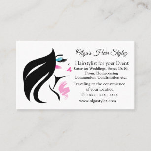 Hairstylist-Visitenkarte Visitenkarte