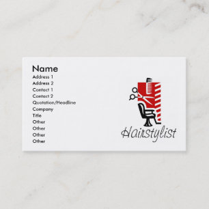 Hairstylist-Visitenkarten Visitenkarte