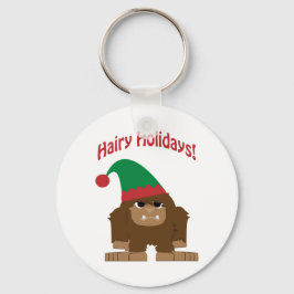 Hairy Urlaub! Weihnachts-Sasquatch Schlüsselanhänger