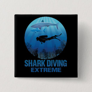 Haitauchen Extreme Scuba Diver Button