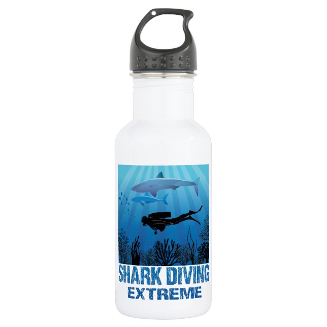 Haitauchen Extreme Scuba Diver Edelstahlflasche (Vorderseite)