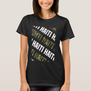 Haiti Camouflage Muster Green Camouflage T-Shirt