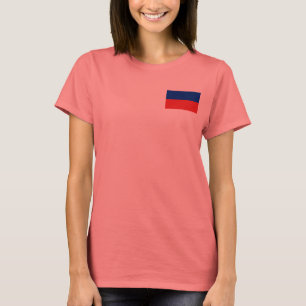 Haïti Drapeau et carte t-shirt