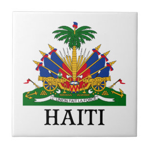 HAITI - Emblem/Wappen/Flagge/Symbol Fliese