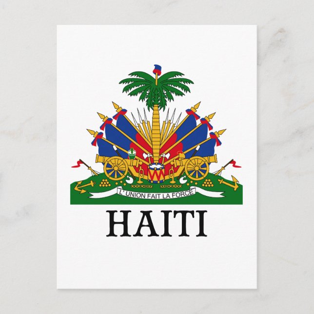 HAITI - Emblem/Wappen/Flagge/Symbol Postkarte (Vorderseite)