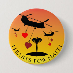 Haiti-Entlastungs-Valentinsgruß-Knöpfe Button