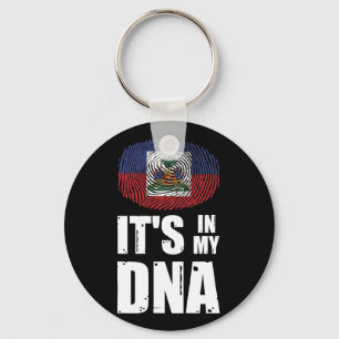 Haiti Es ist in meiner DNA Haitian Pride Fingerpri Schlüsselanhänger