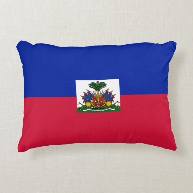 Haiti-Flagge Dekokissen (Vorderseite)