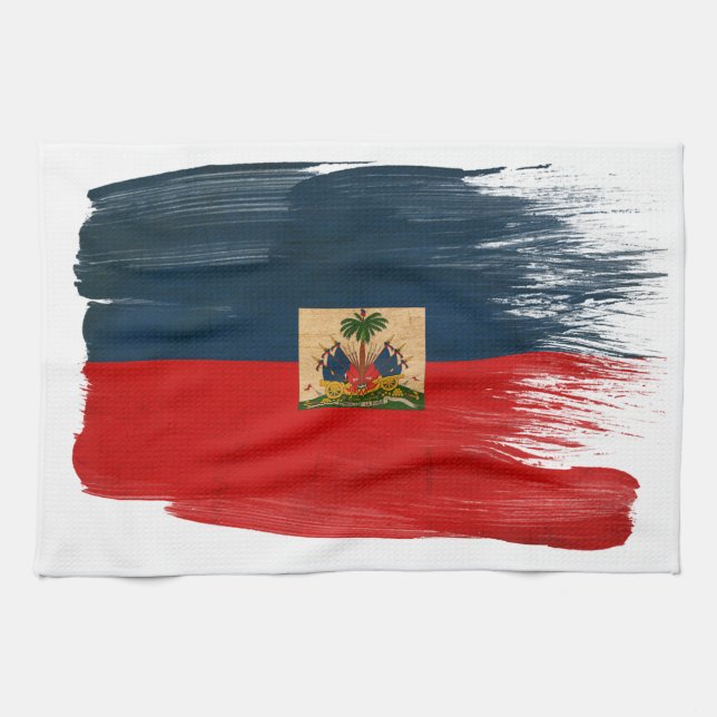 Haiti-Flagge Handtuch (Horizontal)
