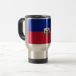 Haiti-Flagge Reisebecher