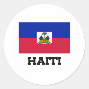 Haiti-Flagge Runder Aufkleber