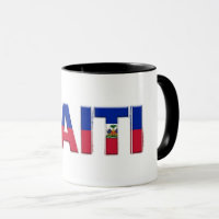 Haiti-Flagge Text | Karibischer Stolz Design