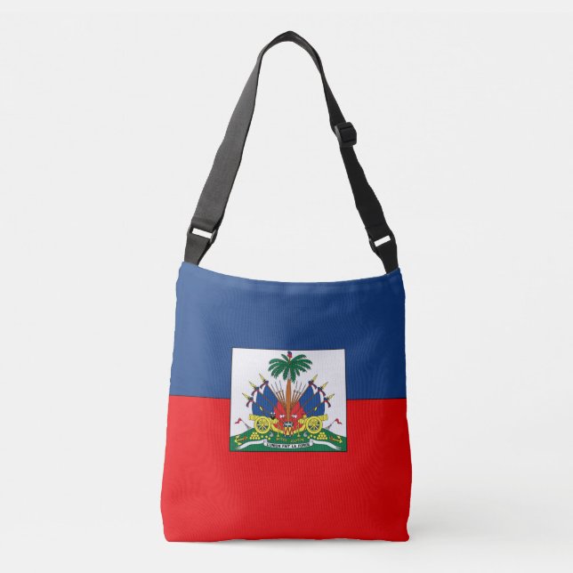 Haiti-Flagge Tragetaschen Mit Langen Trägern (Vorderseite)
