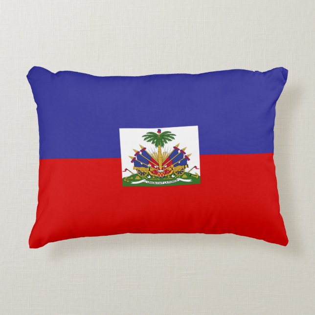Haiti-Flagge Zierkissen (Vorderseite)