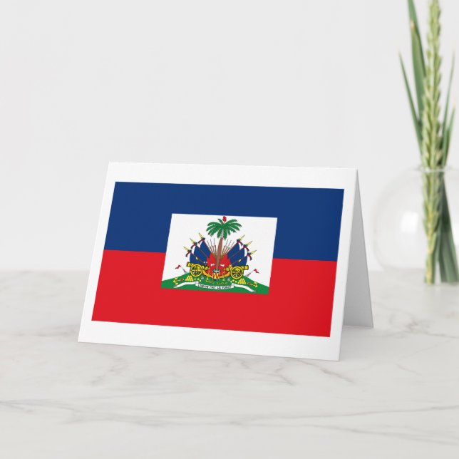 Haiti-Flaggen-Gruß-Karte Karte (Vorderseite)