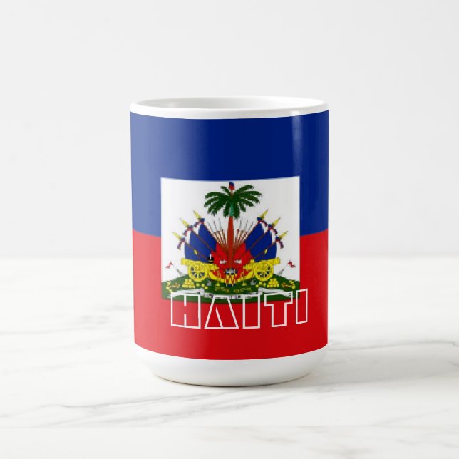 Haiti-Flaggen-Tasse Kaffeetasse (Mittel)