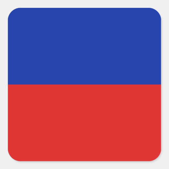 Haiti-Flaggenaufkleber Quadratischer Aufkleber (Vorderseite)