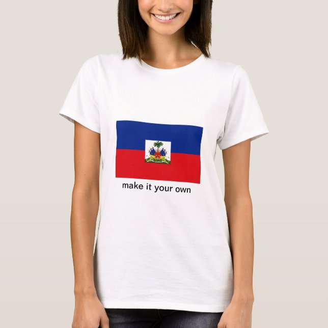 Haiti-Flaggent-shirt T-Shirt (Vorderseite)