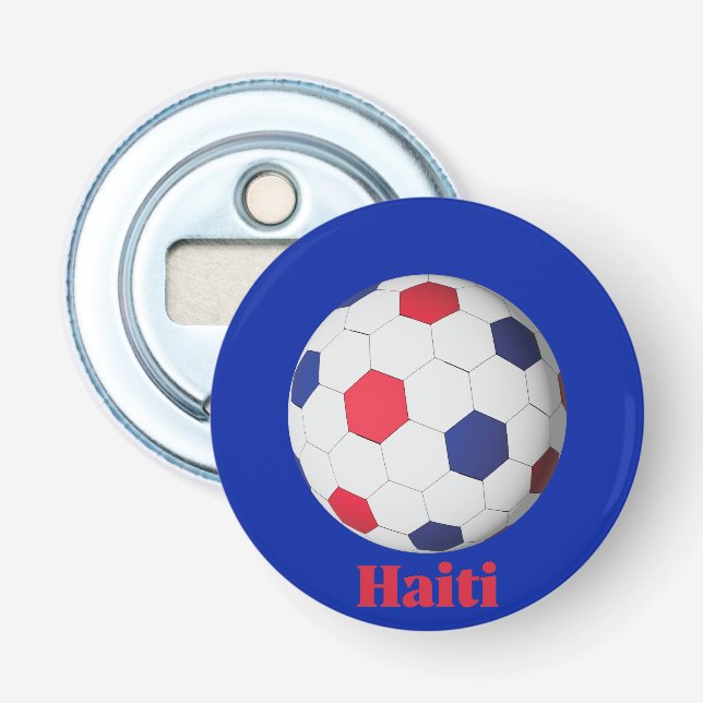 Haiti Fußball Flaschenöffner (Vorderseite)