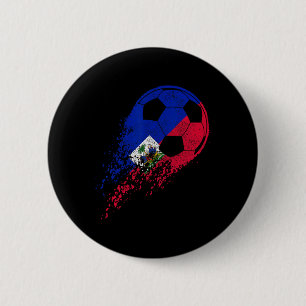 Haiti Fußball Haitianische Flagge Stolz Fußballspi Button