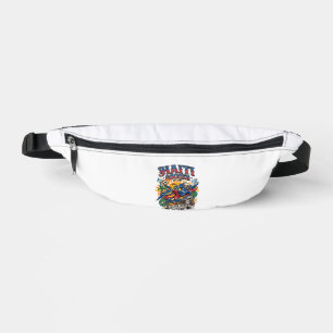 Haiti Fußball Skelett Stürmer Nationen Poster Stil Bauchtasche