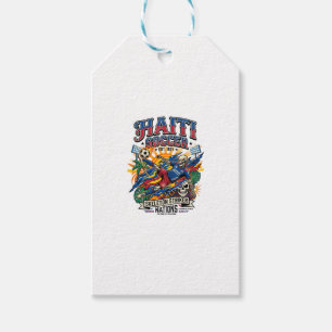 Haiti Fußball Skelett Stürmer Nationen Poster Stil Geschenkanhänger