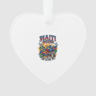 Haiti Fußball Skelett Stürmer Nationen Poster Stil Ornament
