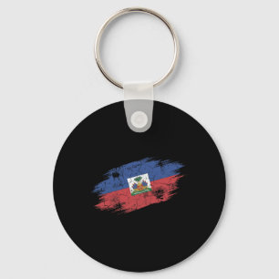 Haiti Fußballfan zerfetzte Flagge Nationalstolz Schlüsselanhänger
