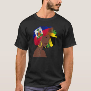 Haiti Haitianisch Amerika Jamaika Karibik Frau Mäd T-Shirt