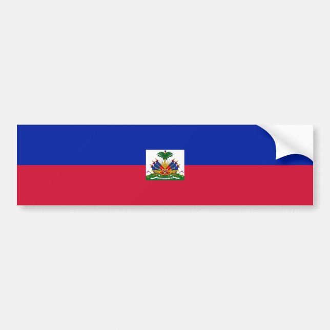 Haiti/haitianische Flagge Autoaufkleber (Vorne)