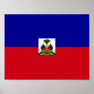 Haiti - Haitianische Flagge - Poster