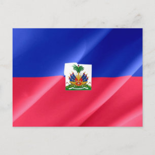 Haiti - Haitianische Flagge - Postkarte