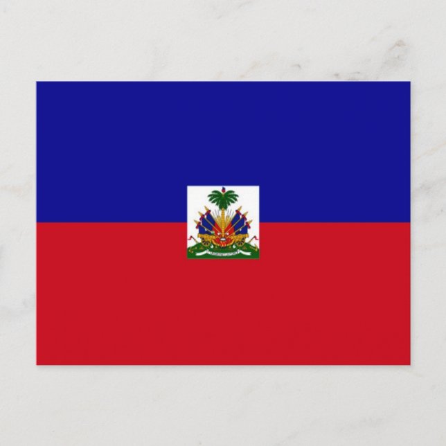 Haiti - Haitianische Flagge - Postkarte (Vorderseite)